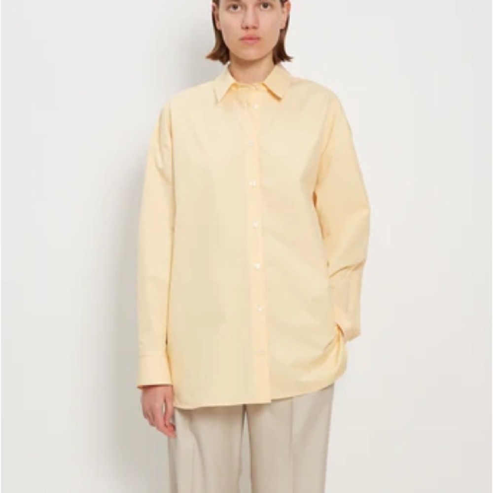 Loulou Studio Light Yellow Button-Up Shirt - Picture 4 of 7